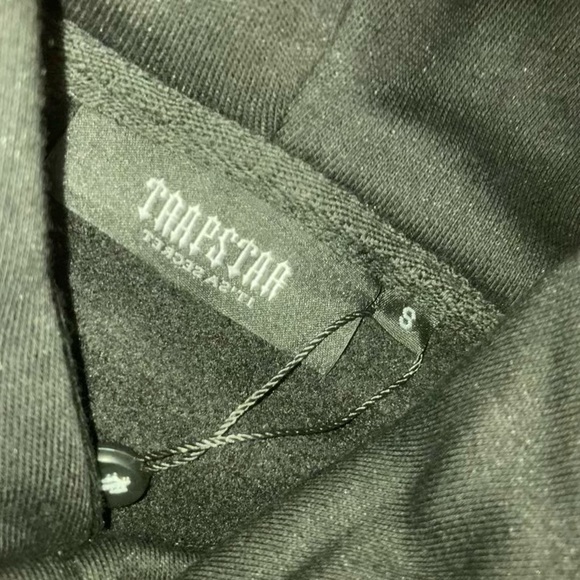 Black Graphic Hoodie with Blue Accents - Picture 2 of 3